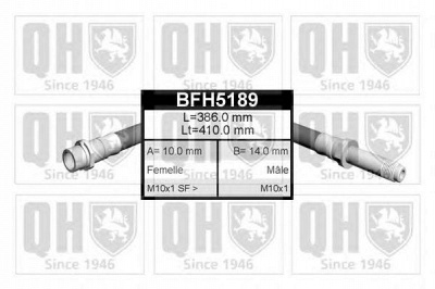 QUINTON HAZELL bfh5189 -  Тормозной шланг